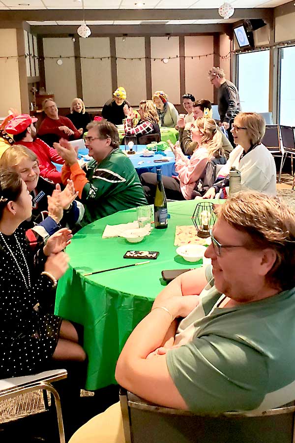 Club lounge gathering